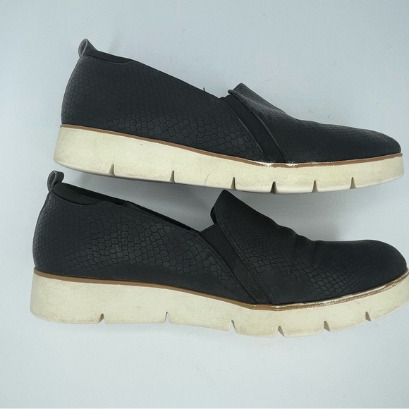 Dr. Scholls Be Energized Wesley Black Womens Size 8M Croc Embossed Comfort Foam - Picture 5 of 13